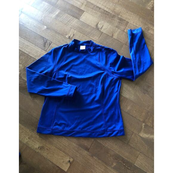 Land’s End 3-piece swim outfit Tankini, skort and rash guard size 8 petite - Picture 10 of 12